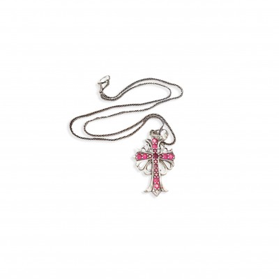 CHROME HEARTS CROSS PENDANT NECKLACE 326726